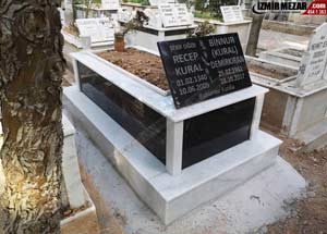 Mermer Granit Mezar Modeli Ma 87 - İzmir karşıyaka mezarlığı