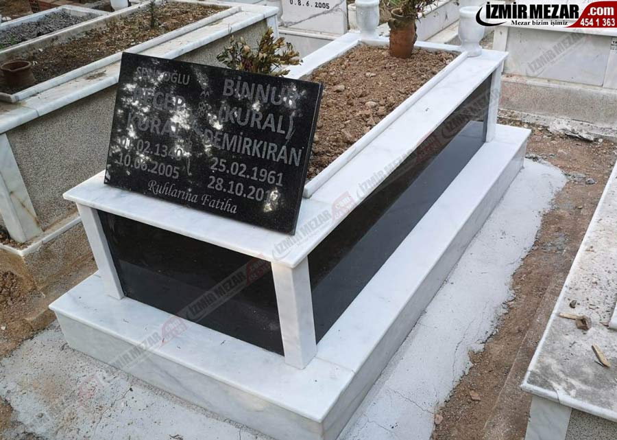 Mermer Granit Mezar Modeli Ma 87 - İzmir karşıyaka mezarlığı