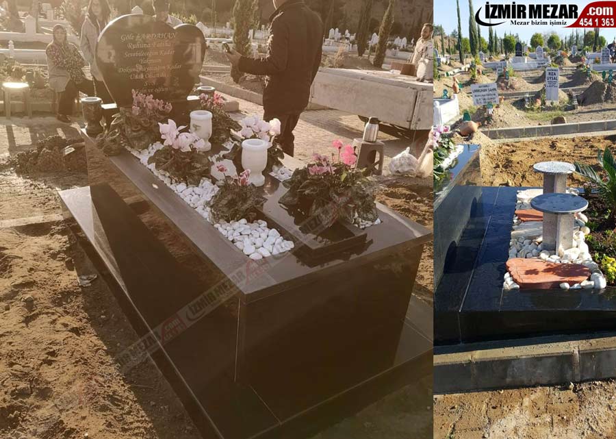 Salihli mezarlığı mezar yapımı - İzmir mezar
