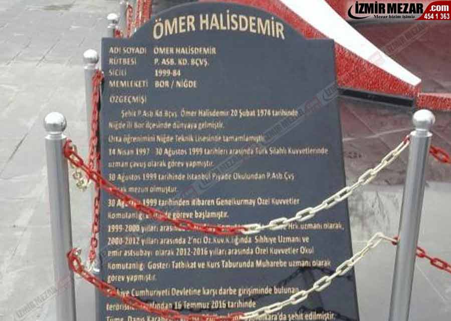 Ömer Halisdemir Anıtı | İzmir Mezar