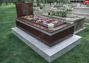 Kırmızı mezar modeli ma 63 - izmirmezar.com