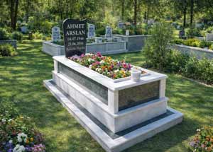 izmir mezar modeli ma - 7- mermer granit model