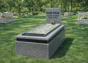 blok granit mezar bg 27 - izmirmezar.com