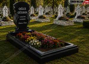 Pierre Tombale de Nero Gaska Granit-izmirmezar-Avrupa Mezar Modelleri | EU11 Granite Mezar -izmirmezar.com